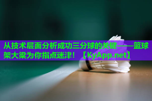 从技术层面分析成功三分球的关键——篮球架大梁为你指点迷津！